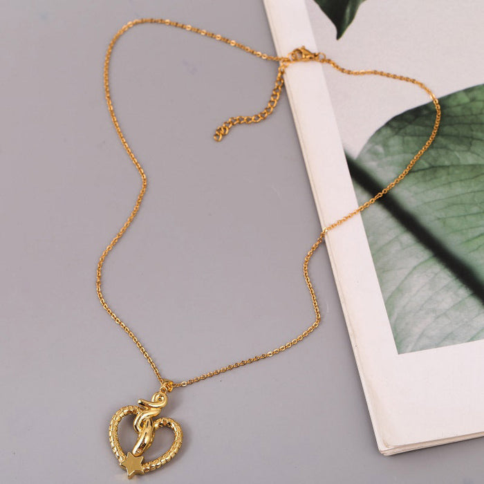 Wholesale Electroplated Copper Snake Necklaces JDC-NE-Yuet001 Necklaces 跃腾 Wholesale Jewelry JoyasDeChina Joyas De China