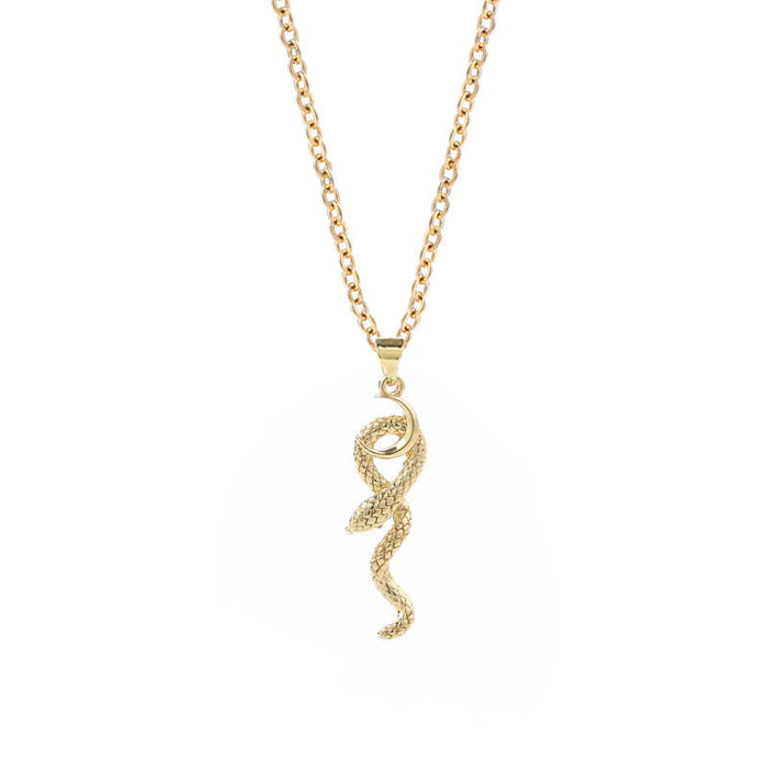 Wholesale Electroplated Copper Snake Necklaces JDC-NE-Yuet010 Necklaces 跃腾 Wholesale Jewelry JoyasDeChina Joyas De China