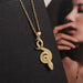 Wholesale Electroplated Copper Snake Necklaces JDC-NE-Yuet014 Necklaces 跃腾 gold Wholesale Jewelry JoyasDeChina Joyas De China