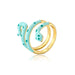 Wholesale Electroplated Copper Snake Rings JDC-RS-AG334 Rings 澳古 11668 adjustable Wholesale Jewelry JoyasDeChina Joyas De China