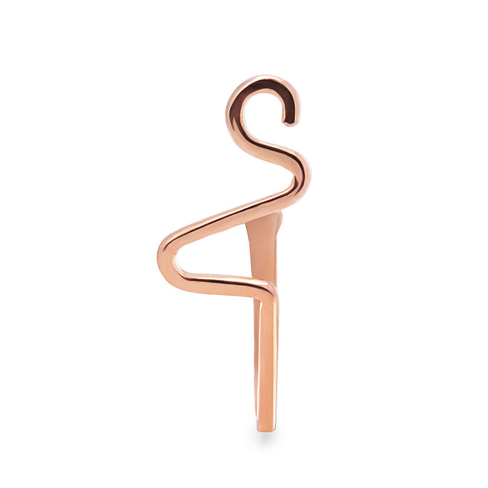 Wholesale electroplated copper U-shaped nose clip JDC-NS-ZeS003 Piercings 泽森 rose gold Wholesale Jewelry JoyasDeChina Joyas De China