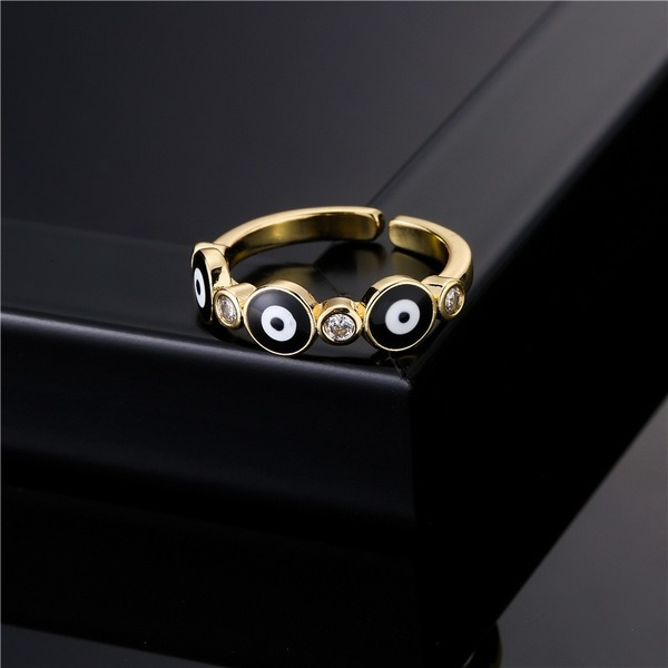 Wholesale Electroplated Copper Zircon Devil's Eye Rings JDC-RS-AG321 Rings JoyasDeChina Wholesale Jewelry JoyasDeChina Joyas De China