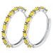 Wholesale Electroplated Copper Zircon Earrings JDC-ES-MiMeng026 Earrings 米萌 yellow Wholesale Jewelry JoyasDeChina Joyas De China