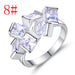 Wholesale Electroplated Copper Zircon Open Ring JDC-RS-MiMeng025 Rings 米萌 8# Wholesale Jewelry JoyasDeChina Joyas De China