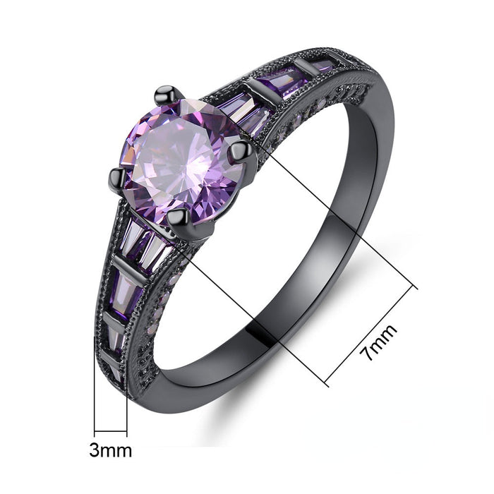 Wholesale Electroplated Copper Zircon Ring JDC-RS-MiMeng032 Rings 米萌 Wholesale Jewelry JoyasDeChina Joyas De China