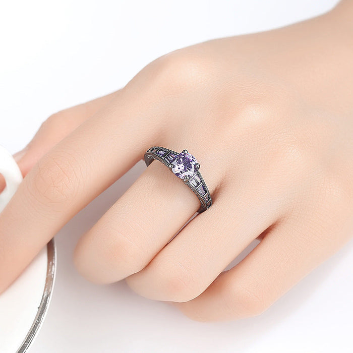 Wholesale Electroplated Copper Zircon Ring JDC-RS-MiMeng032 Rings 米萌 Wholesale Jewelry JoyasDeChina Joyas De China