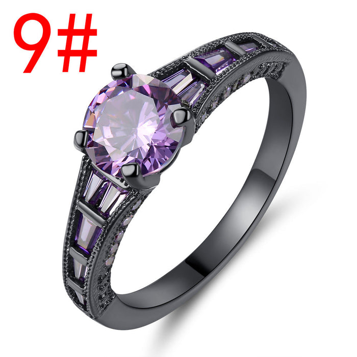 Wholesale Electroplated Copper Zircon Ring JDC-RS-MiMeng032 Rings 米萌 9# Wholesale Jewelry JoyasDeChina Joyas De China