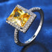 Wholesale Electroplated Copper Zircon Ring JDC-RS-MiMeng033 Rings 米萌 Wholesale Jewelry JoyasDeChina Joyas De China