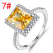 Wholesale Electroplated Copper Zircon Ring JDC-RS-MiMeng033 Rings 米萌 7# Wholesale Jewelry JoyasDeChina Joyas De China