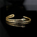 Wholesale Electroplated Copper Zircon Snake Bracelet JDC-BT-AG029 Necklaces 澳古 Wholesale Jewelry JoyasDeChina Joyas De China