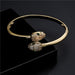 Wholesale Electroplated Copper Zircon Snake Bracelet JDC-BT-AG036 Necklaces 澳古 Wholesale Jewelry JoyasDeChina Joyas De China