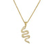 Wholesale Electroplated Copper Zircon Snake Necklaces JDC-NE-AG131 Necklaces 澳古 20296 Wholesale Jewelry JoyasDeChina Joyas De China