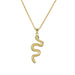 Wholesale Electroplated Copper Zircon Snake Necklaces JDC-NE-AG131 Necklaces 澳古 20299 Wholesale Jewelry JoyasDeChina Joyas De China