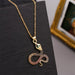 Wholesale Electroplated Copper Zircon Snake Necklaces JDC-NE-Yuet003 Necklaces 跃腾 Wholesale Jewelry JoyasDeChina Joyas De China