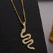 Wholesale Electroplated Copper Zircon Snake Necklaces JDC-NE-Yuet004 Necklaces 跃腾 Wholesale Jewelry JoyasDeChina Joyas De China