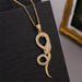 Wholesale Electroplated Copper Zircon Snake Necklaces JDC-NE-Yuet005 Necklaces 跃腾 gold Wholesale Jewelry JoyasDeChina Joyas De China