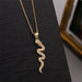Wholesale Electroplated Copper Zircon Snake Necklaces JDC-NE-Yuet012 Necklaces 跃腾 Wholesale Jewelry JoyasDeChina Joyas De China