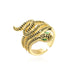 Wholesale Electroplated Copper Zircon Snake Rings JDC-RS-AG340 Rings 澳古 11217 adjustable Wholesale Jewelry JoyasDeChina Joyas De China