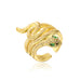 Wholesale Electroplated Copper Zircon Snake Rings JDC-RS-AG340 Rings 澳古 11223 adjustable Wholesale Jewelry JoyasDeChina Joyas De China