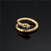 Wholesale Electroplated Copper Zircon Snake Rings JDC-RS-AG350 Rings 澳古 Wholesale Jewelry JoyasDeChina Joyas De China