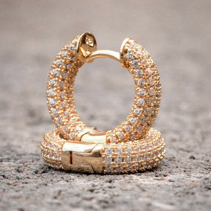 Wholesale electroplated metal earrings JDC-ES-WN003 Earrings 薇妮 AER495rose gold Wholesale Jewelry JoyasDeChina Joyas De China