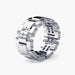 Wholesale Electroplated Metal Rings JDC-RS-WN097 Rings 薇妮 AJZ365 silver NO.6 Wholesale Jewelry JoyasDeChina Joyas De China
