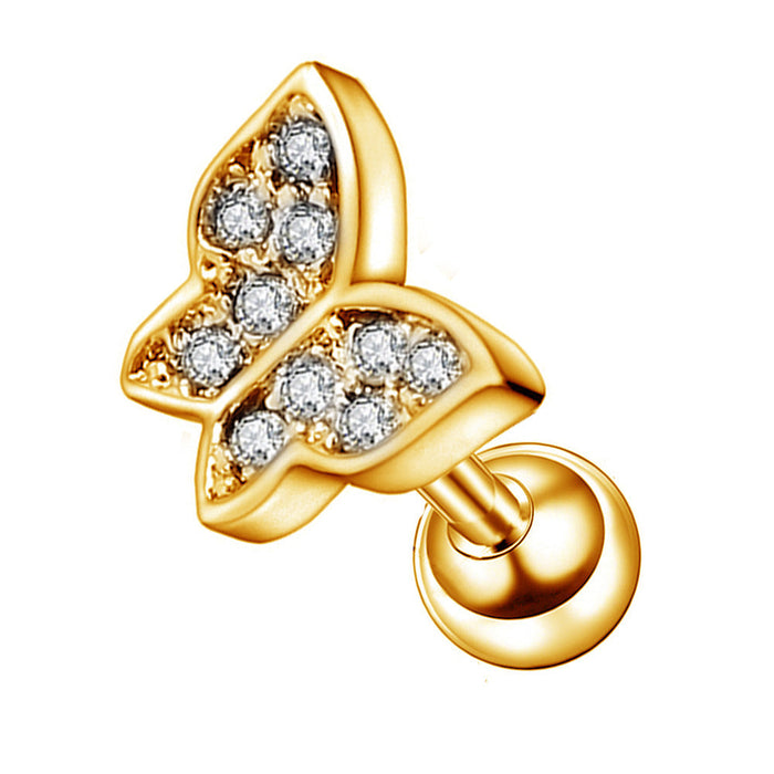 Wholesale electroplated metal zircon ear studs JDC-ES-Chengy002 Piercings 辰亚 JE0226B Wholesale Jewelry JoyasDeChina Joyas De China