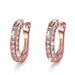Wholesale electroplated metal zircon earrings JDC-ES-WN001 Earrings 薇妮 Wholesale Jewelry JoyasDeChina Joyas De China