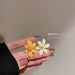 Wholesale Electroplated Silver Needle Alloy Pearl Acrylic Flower Leaf Earrings JDC-ES-BY185 Earrings 宝钰 Wholesale Jewelry JoyasDeChina Joyas De China