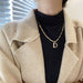 Wholesale electroplating alloy zircon alphabet necklaces JDC-NE-BY062 Necklaces 宝钰 Wholesale Jewelry JoyasDeChina Joyas De China
