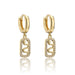 Wholesale Electroplating Copper Zircon Snake Earrings JDC-ES-AG151 Earrings 澳古 40954 Wholesale Jewelry JoyasDeChina Joyas De China