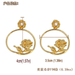 Wholesale embossed Rose Earrings JDC-ES-JQ091 Earrings JoyasDeChina Wholesale Jewelry JoyasDeChina Joyas De China