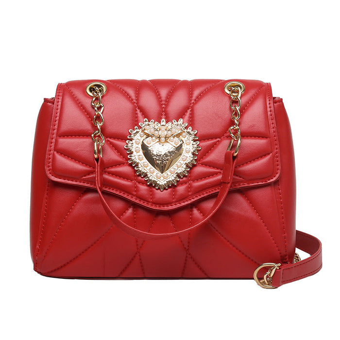 Wholesale embroidered girl chain shoulder bag JDC-HB-LS024 Handbags JoyasDeChina Red Wholesale Jewelry JoyasDeChina Joyas De China