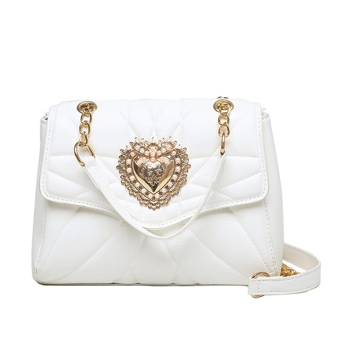 Wholesale embroidered girl chain shoulder bag JDC-HB-LS024 Handbags JoyasDeChina white Wholesale Jewelry JoyasDeChina Joyas De China