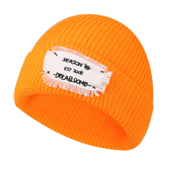Wholesale embroidered letter wool hat JDC-FH-GSYH109 FashionHat 予画 orange Average code Wholesale Jewelry JoyasDeChina Joyas De China