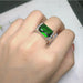 Wholesale emerald square ring JDC-RS-XH005 Rings JoyasDeChina green Adjustable opening Wholesale Jewelry JoyasDeChina Joyas De China