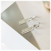 Wholesale english square earrings Sterling Silver Jewelry JDC-ES-JianM046 Earrings 简漫 Wholesale Jewelry JoyasDeChina Joyas De China
