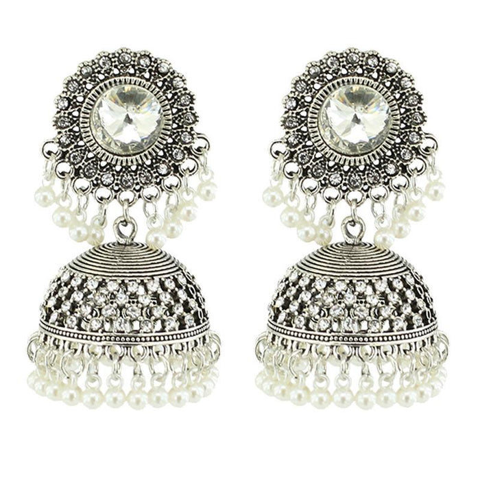 Wholesale ethnic wind alloy Indian style earrings JDC-ES-R1 Earrings JoyasDeChina Old silver Wholesale Jewelry JoyasDeChina Joyas De China