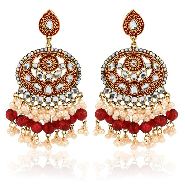 Bulk Jewelry Wholesale ethnic wind alloy Indian wind rice bell earrings JDC-ES-R9 Wholesale factory from China YIWU China