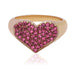 Wholesale European and American fashion alloy heart-shaped Rings JDC-RS-JQ022 Rings 佳琪 pink diamond No. 6 Wholesale Jewelry JoyasDeChina Joyas De China