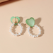 Wholesale exaggerated color matching love pearl earrings JDC-ES-KQ065 Earrings JoyasDeChina Wholesale Jewelry JoyasDeChina Joyas De China