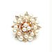 Wholesale exquisite Rhinestone inlaid Pearl Flower Ring JDC-RS-KQ064 Rings JoyasDeChina Wholesale Jewelry JoyasDeChina Joyas De China
