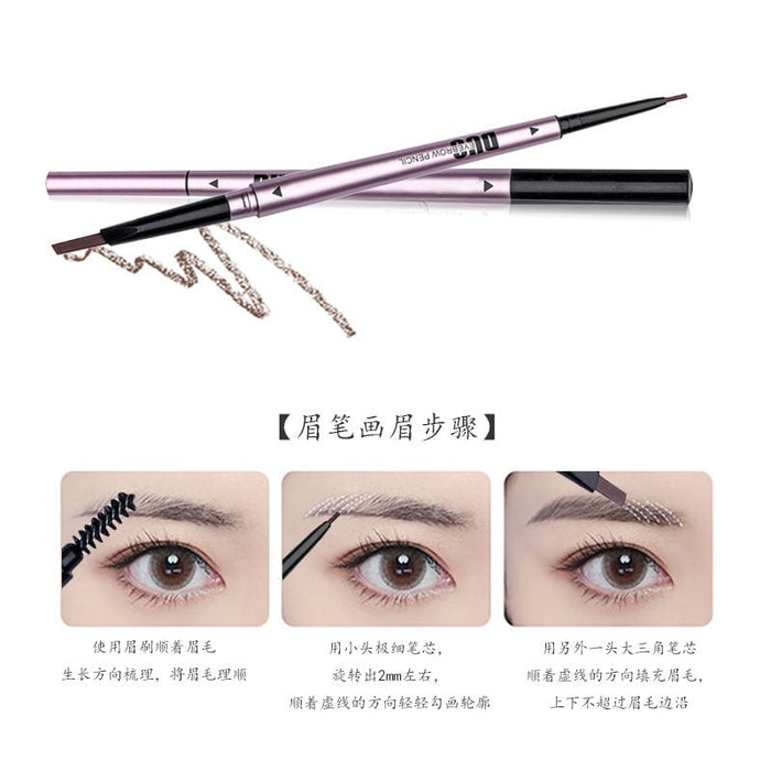 Wholesale extremely fine 3D do not smudge double head rotating eyebrow pencil JDC-EP-Minf001 eyebrow pencil 闵妃 Wholesale Jewelry JoyasDeChina Joyas De China