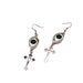 Wholesale eye cross black alloy earrings JDC-ES-YYFF010 Earrings 燕羽飞飞 Wholesale Jewelry JoyasDeChina Joyas De China