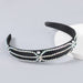Wholesale fabric acrylic black headband JDC-HD-JL025 Headband JoyasDeChina NO.3 Wholesale Jewelry JoyasDeChina Joyas De China