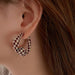 Wholesale fabric alloy earrings JDC-ES-A072 Earrings 妙雅 Wholesale Jewelry JoyasDeChina Joyas De China