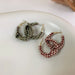 Wholesale fabric alloy earrings JDC-ES-A072 Earrings 妙雅 Wholesale Jewelry JoyasDeChina Joyas De China