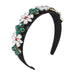 Wholesale fabric alloy glass drill flower headband JDC-HD-JL061 Headband 氿乐 Wholesale Jewelry JoyasDeChina Joyas De China