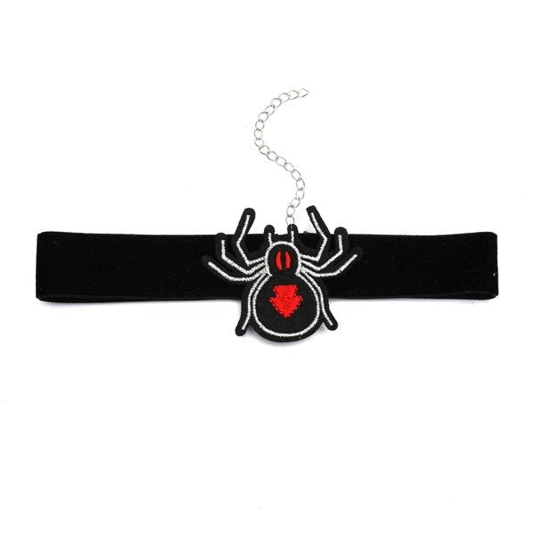 Wholesale fabric art spider collar necklaces JDC-NE-A080 Necklaces 妙雅 Wholesale Jewelry JoyasDeChina Joyas De China