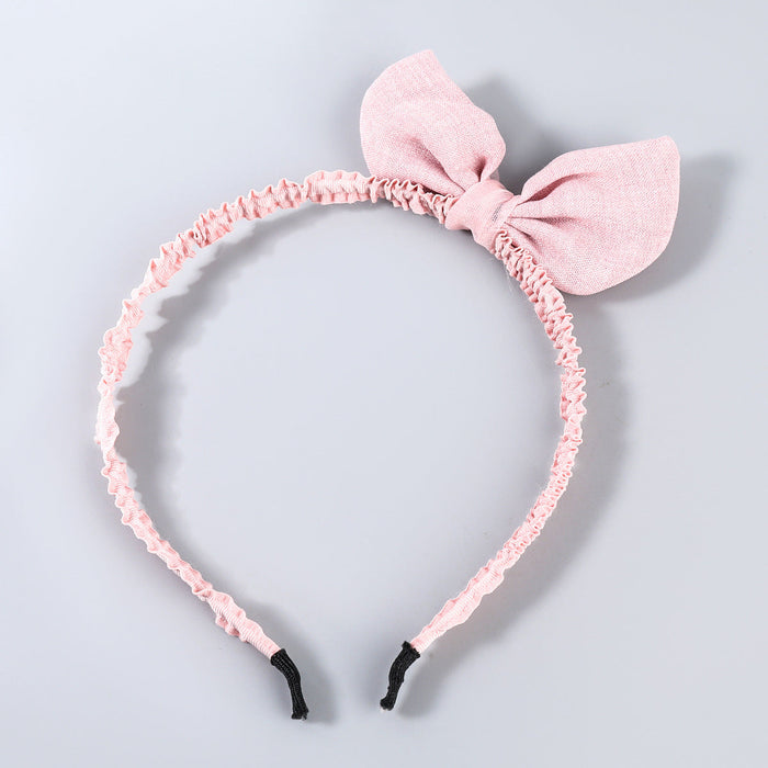 Wholesale fabric bowknot children's headband JDC-HD-JL007 Headband JoyasDeChina pink Wholesale Jewelry JoyasDeChina Joyas De China